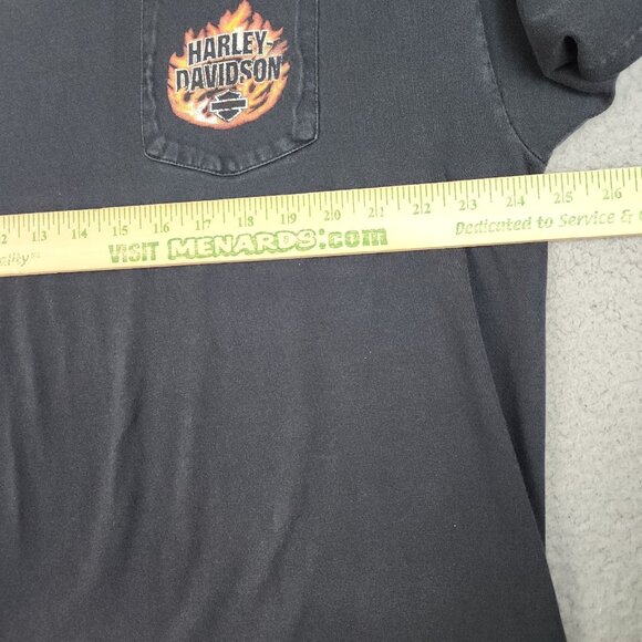 Harley Davidson Shirt Mens 2XL Kentucky Wildcat London Motorcycle Biker Pocket T - Picture 7 of 9